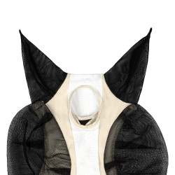 Fliegenmaske fürs Pferd aus Mesh – Equestro, zweifarbig Fliegenmaske fürs Pferd aus Mesh – Equestro, zweifarbig