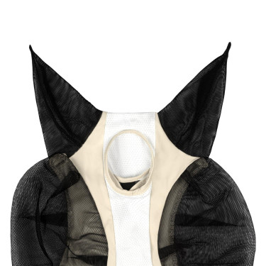 Fliegenmaske fürs Pferd aus Mesh – Equestro, zweifarbig Fliegenmaske fürs Pferd aus Mesh – Equestro, zweifarbig