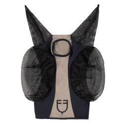Fliegenmaske fürs Pferd aus Mesh – Equestro, zweifarbig Fliegenmaske fürs Pferd aus Mesh – Equestro, zweifarbig