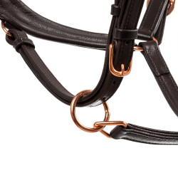 Halfter aus Glattleder für Pferde – Roségold | Equestro Halfter aus Glattleder für Pferde – Roségold | Equestro