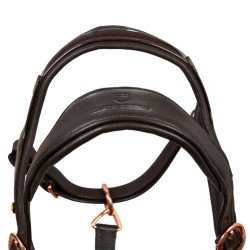 Halfter aus Glattleder für Pferde – Roségold | Equestro Halfter aus Glattleder für Pferde – Roségold | Equestro