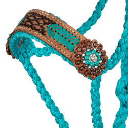 Strickhalfter mit Leder – Pferdeausrüstung | EQUI-CLIC Strickhalfter mit Leder – Pferdeausrüstung | EQUI-CLIC