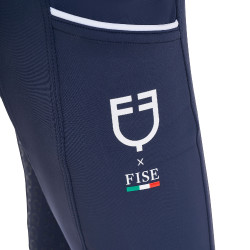 Reitleggings Mädchen Full-Grip Slim Fit | Equestro x FISE