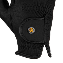 Reithandschuhe Equestro Unisex aus Kunstleder mit Grip