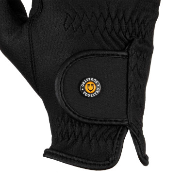 Reithandschuhe Equestro Unisex aus Kunstleder mit Grip