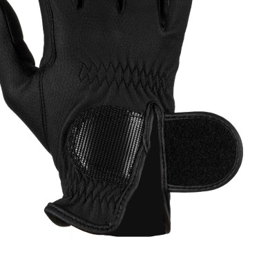 Reithandschuhe Equestro Unisex aus Kunstleder mit Grip
