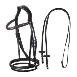 Reitzubehör: Equestro Trensenzaum Leder schwarz | Equi‑clic Reitzubehör: Equestro Trensenzaum Leder schwarz | Equi‑clic