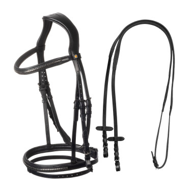 Reitzubehör: Equestro Trensenzaum Leder schwarz | Equi‑clic Reitzubehör: Equestro Trensenzaum Leder schwarz | Equi‑clic