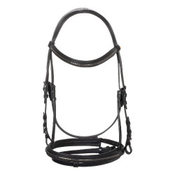 Reitzubehör: Equestro Trensenzaum Leder schwarz | Equi‑clic Reitzubehör: Equestro Trensenzaum Leder schwarz | Equi‑clic