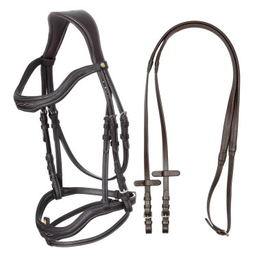 Trensenzaum für Pferde aus weichem Leder – Equestro