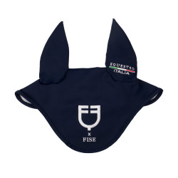 Fliegenhaube fürs Pferd – Equestro x FISE, atmungsaktiv Fliegenhaube fürs Pferd – Equestro x FISE, atmungsaktiv