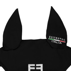Fliegenhaube fürs Pferd – Equestro x FISE, atmungsaktiv
