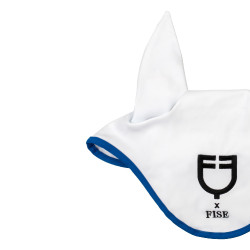 Fliegenhaube fürs Pferd – Equestro x FISE, atmungsaktiv