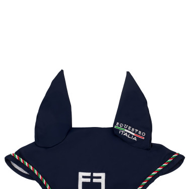 Fliegenhaube fürs Reiten Equestro x FISE – trikolor Fliegenhaube fürs Reiten Equestro x FISE – trikolor