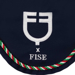 Fliegenhaube fürs Reiten Equestro x FISE – trikolor Fliegenhaube fürs Reiten Equestro x FISE – trikolor