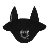 Equestro-Haube aus technischem Stoff mit Strass-Logo Schwarz