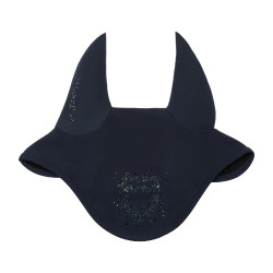 Equestro Fliegenhaube für Pferde – Strass, atmungsaktiv