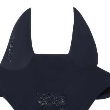 Equestro Fliegenhaube für Pferde – Strass, atmungsaktiv