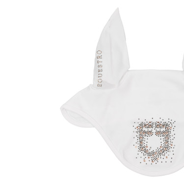 Equestro Fliegenhaube für Pferde – Strass, atmungsaktiv