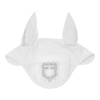 Equestro-Haube aus technischem Stoff mit Strass-Logo Schwarz Equestro-Haube aus technischem Stoff mit Strass-Logo Schwarz