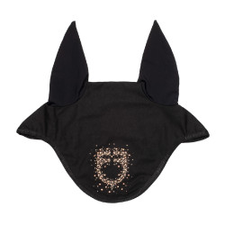 Equestro Fliegenhaube Reiten – technischer Stoff, Glitzer-Logo
