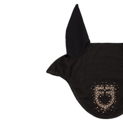 Equestro Fliegenhaube Reiten – technischer Stoff, Glitzer-Logo