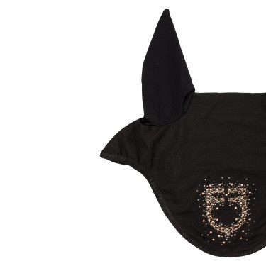 Equestro Fliegenhaube Reiten – technischer Stoff, Glitzer-Logo