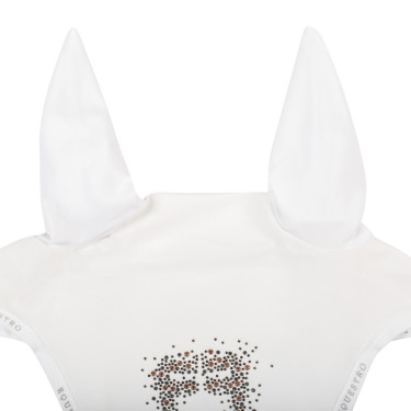 Equestro Fliegenhaube Reiten – technischer Stoff, Glitzer-Logo