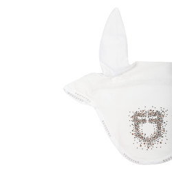 Equestro Fliegenhaube Reiten – technischer Stoff, Glitzer-Logo