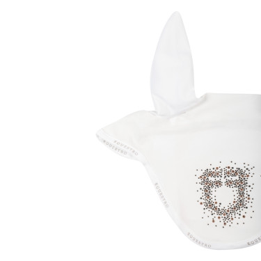 Equestro Fliegenhaube Reiten – technischer Stoff, Glitzer-Logo