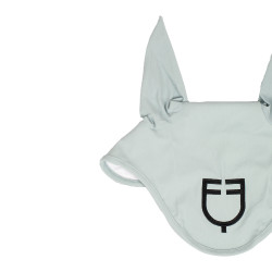Fliegenhaube fürs Reiten Equestro Cube mit Logo