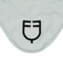 Fliegenhaube fürs Reiten Equestro Cube mit Logo