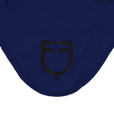 Fliegenhaube fürs Reiten Equestro Cube mit Logo