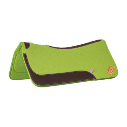 Western Sattelpad Filz 32"x32" mit Leder – Pool’s