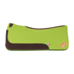 Western Sattelpad Filz 32"x32" mit Leder – Pool’s