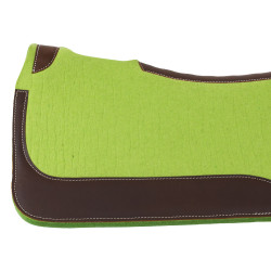 Western Sattelpad Filz 32"x32" mit Leder – Pool’s