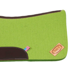 Western Sattelpad Filz 32"x32" mit Leder – Pool’s