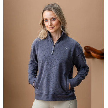 Reit-Sweatshirt Damen Halfzip Horseware AA Gabriella