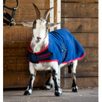 Horseware Fleece-Decke für Ziegen Marine / Rot Blau
