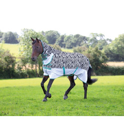 Tempest Original Zebra Shires Combo-Fliegendecke Zebra Motive