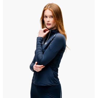Reitshirt Damen 1/4-Zip Langarm Horseware Stamina