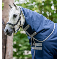 Horseware Amigo Ripstop 900D Turnout Halsdecke 150g Marine / Titan Grau Marineblau