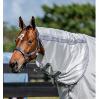 Fliegenschutz-Halsteil Horseware Amigo Bug Rug Azurblau / Marine / Elektrischblau