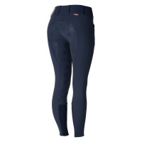 Thermo-Reithose Grand Prix Horze mit Silikon-Vollbesatz Damen Mitternachtsblau