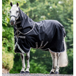 Pferdedecke 1200D wasserdicht 50g mit Halsteil – Reiten