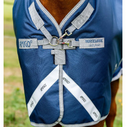 Pferdedecke 1200D wasserdicht 50g mit Halsteil – Reiten