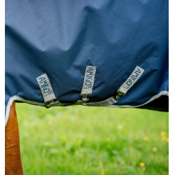 Pferdedecke 1200D wasserdicht 50g mit Halsteil – Reiten