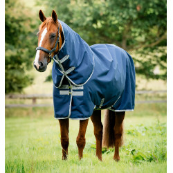 Wasserdichte Pferdedecke 900D mit Halsteil – Reitbedarf