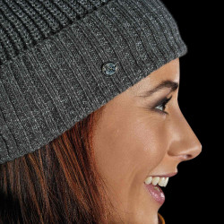 Mütze Flags & Tasse Ida Anthrazit Grau