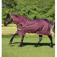 Horseware Amigo Hero Ripstop Plus Decke mit Halsteil 0g Feige / Marineblau Lila